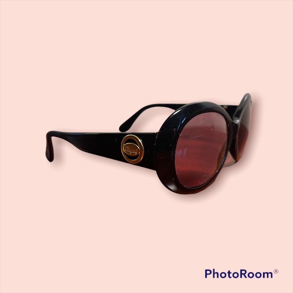 Chagall for Tura vintage black oval sunglasses